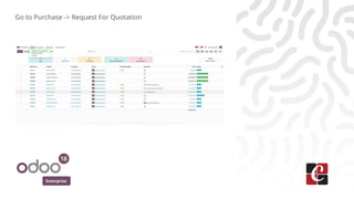 Enterprise
Go to Purchase -> Request For Quotation
 