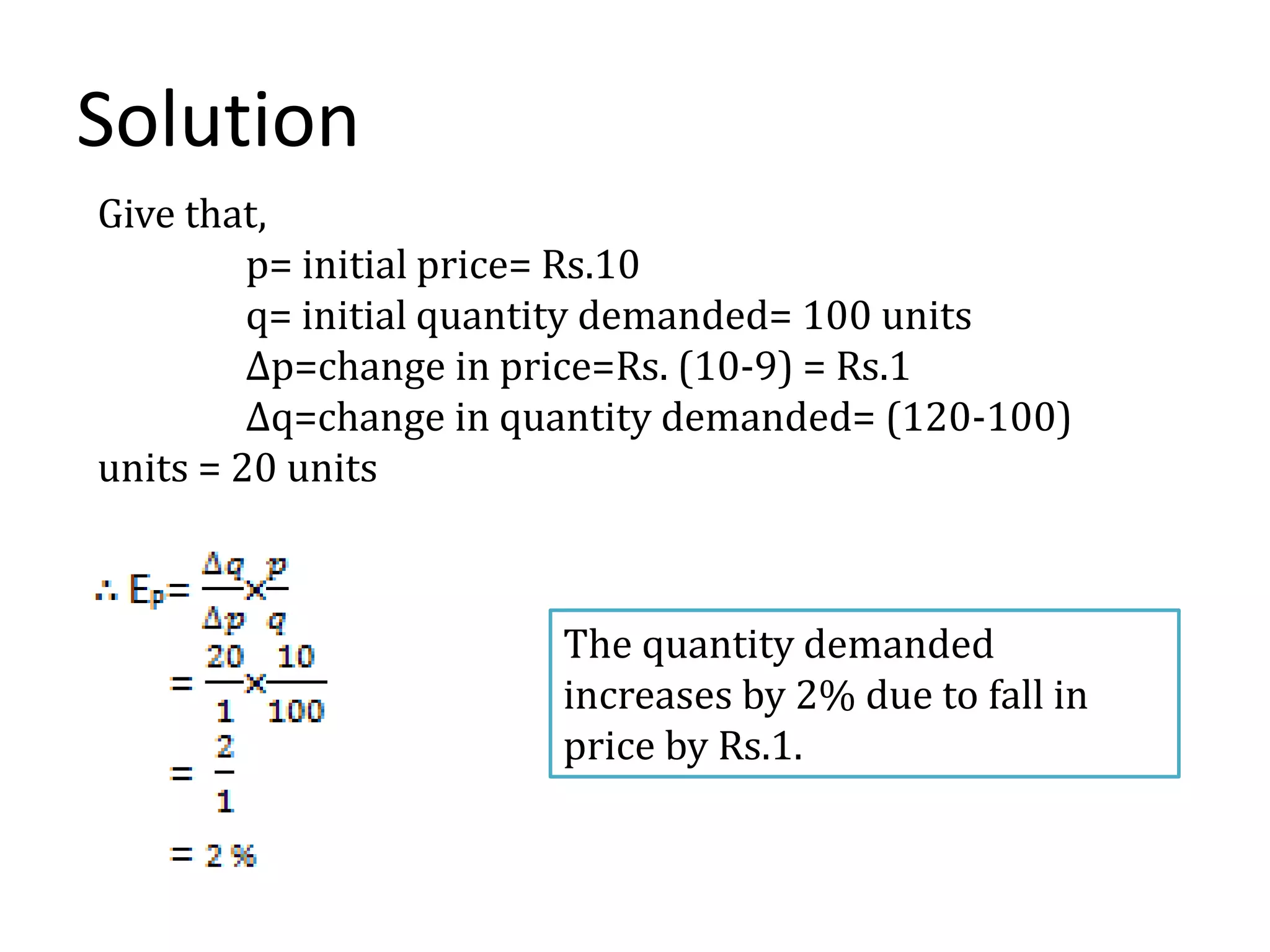 Price elasticity of demand | PPTX