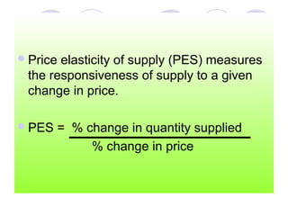 Pes Graph Example Price elasticity of demand 04 03 | PPT