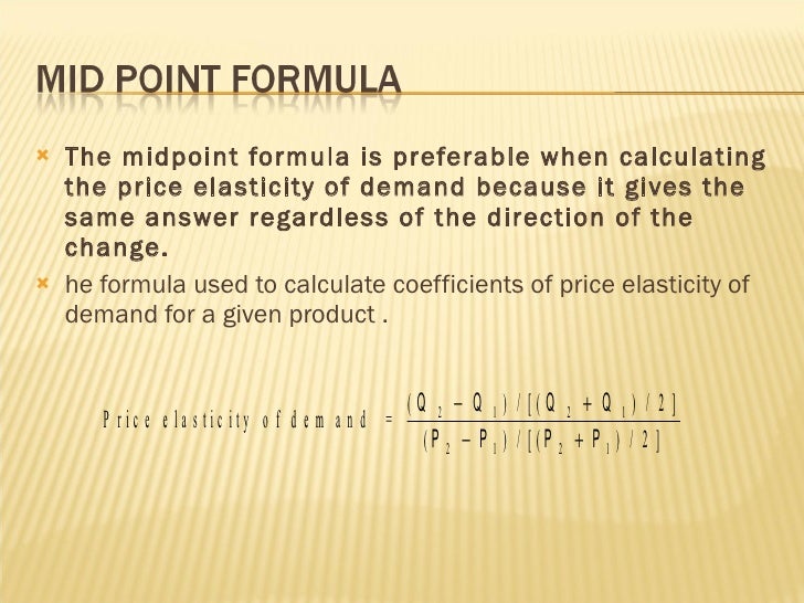 Price elasticity of demand and its application