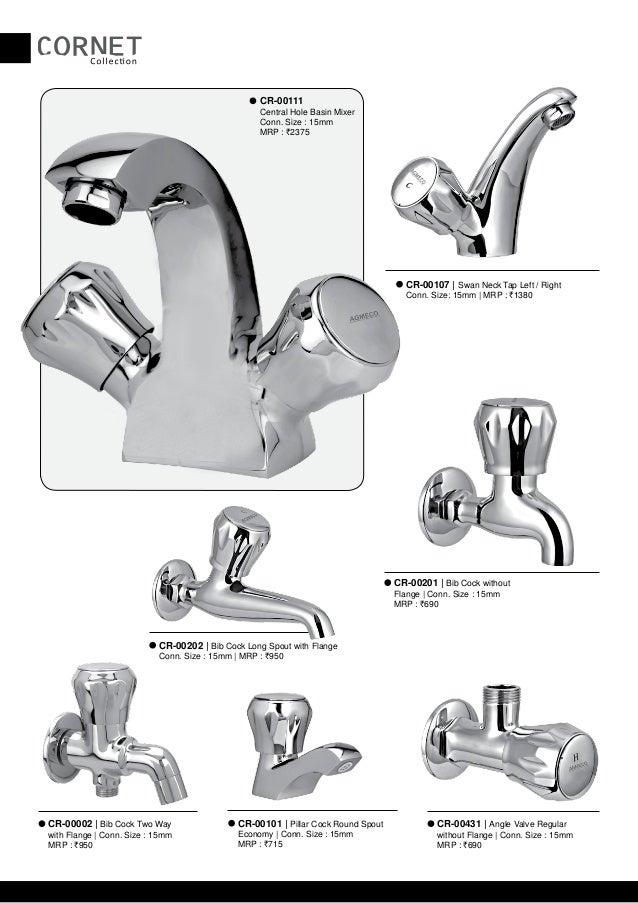 AGMECO Faucets Price List 2014