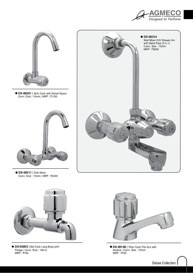AGMECO Faucets Price List 2014