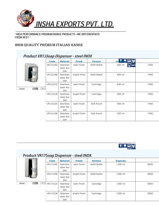 QTS ITALY VE-TO Jumbo toilet roll dispenser QTS ITALY VE-TO Jumbo toilet roll dispenser