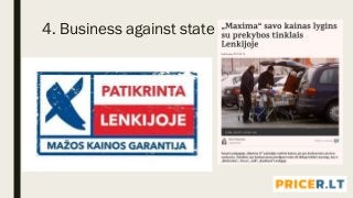 4. Business against state
 