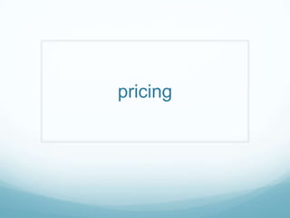 pricing 
