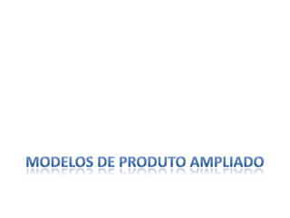 Modelos de produto ampliado