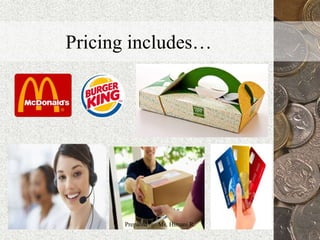 Pricing includes…
3Prepared by: Ms. Himani R.
 