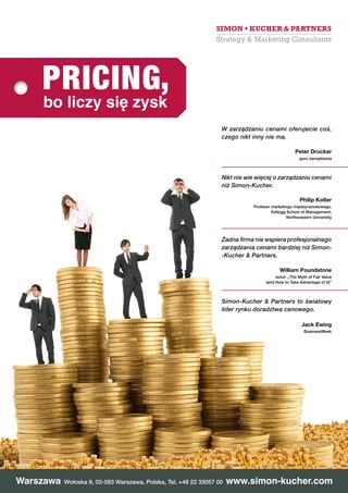 Pricing - bo liczy się zysk