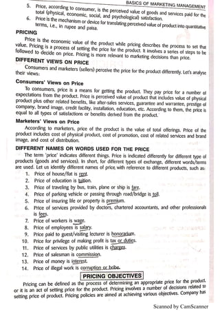 Pricing decisions: objectives and strategies-methods of pricing | PDF