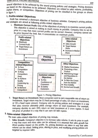 Pricing decisions: objectives and strategies-methods of pricing | PDF