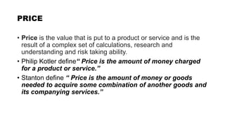PRICING DECISIONS & FACTORS INFLUENCING PRICING DECISIONS