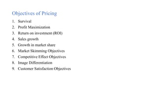 Pricing decision