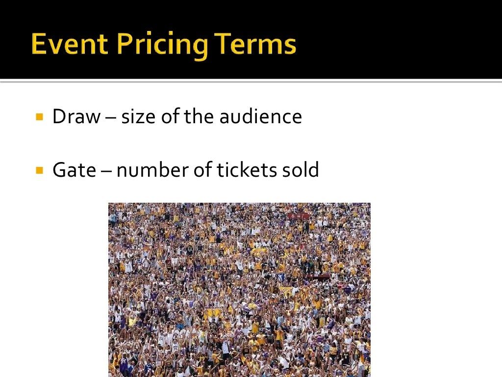 Pricing in sports