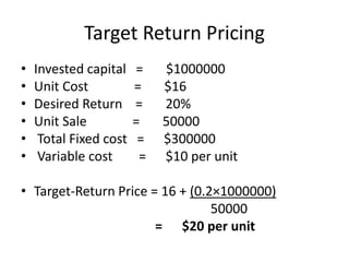 Pricing method | PPT