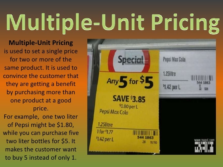 define unit pricing