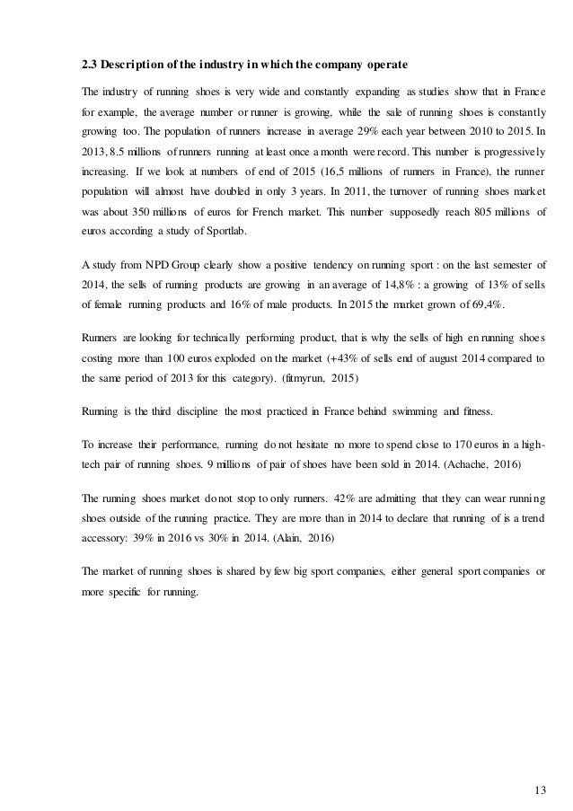 on running shoes company