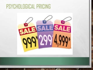 PSYCHOLOGICAL PRICING

 
