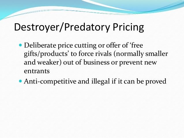 example of predatory pricing strategy example of predatory pricing strategy