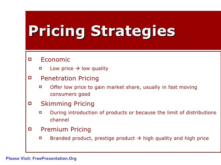 Pricing Strategy