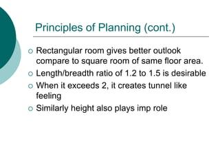 Project Planning Retangular Image Priciple of building planning | PPTX