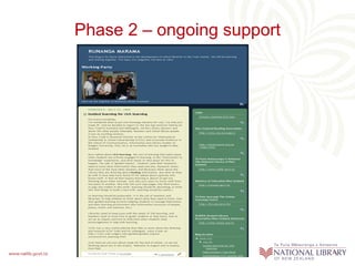 Phase 2 – ongoing support 