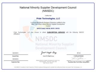 Pride Minority Certifications