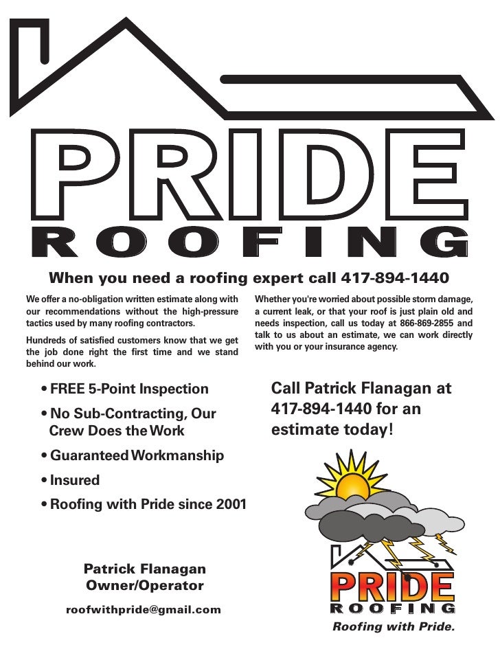 roofing flyers
