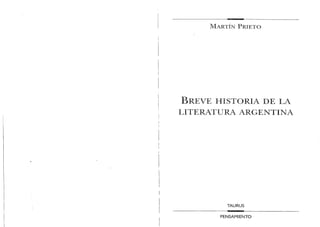Prieto, breve historia de la literatura argentina