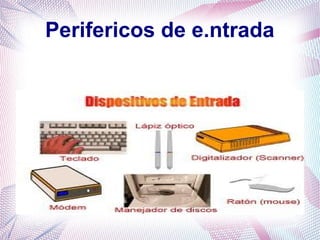 Perifericos de e.ntrada
 