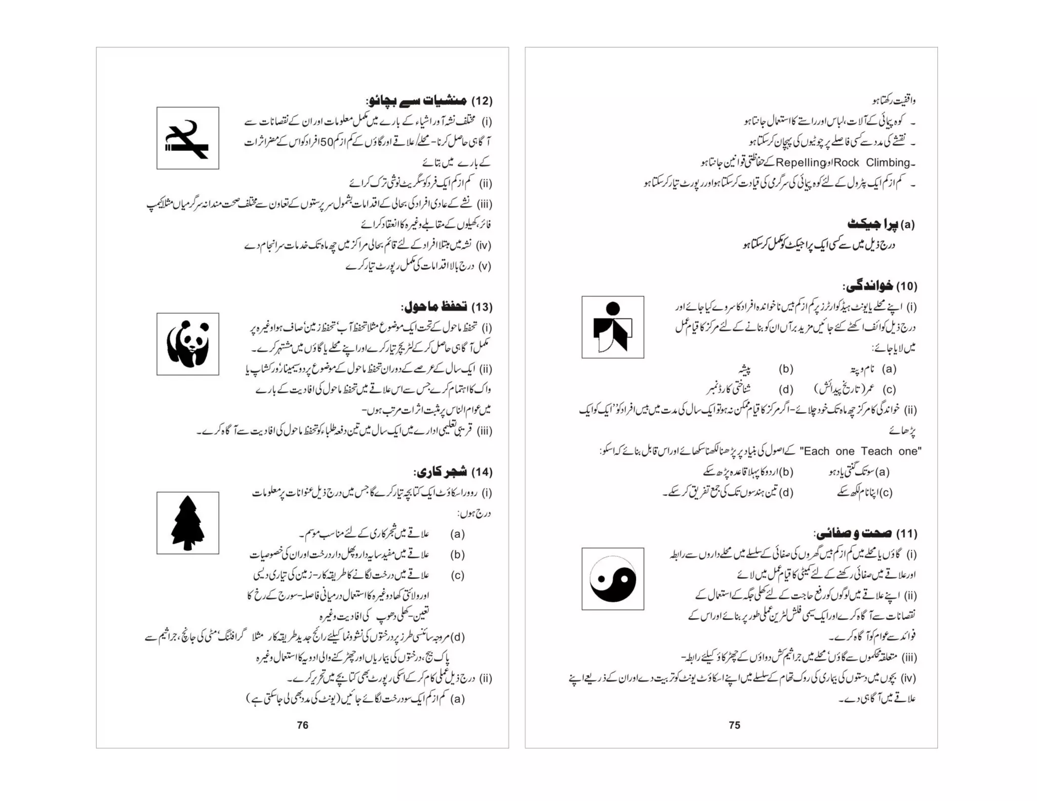 Prificiency badges course-handbook