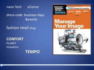 nano TechsCiencedress-codebusinessdays&eventsfashionretailshopCONFORT PLANET  InovationTEMPO
