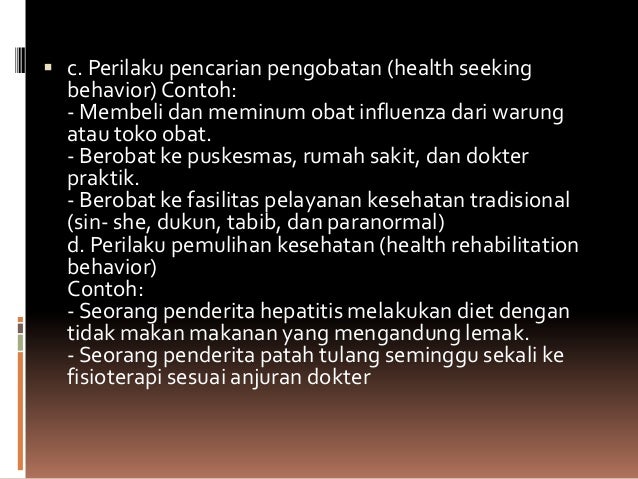 Prilaku lingkup kesehatan