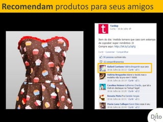 Recomendam produtos para seus amigos
 