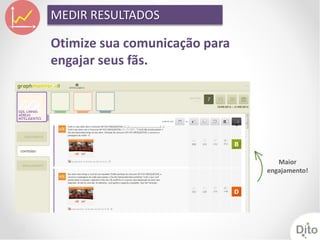 MEDIR RESULTADOS

Otimize sua comunicação para
engajar seus fãs.




                                  Maior
                               engajamento!
 