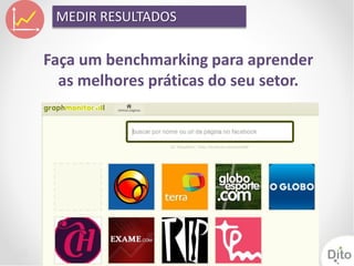 MEDIR RESULTADOS

Faça um benchmarking para aprender
  as melhores práticas do seu setor.
 