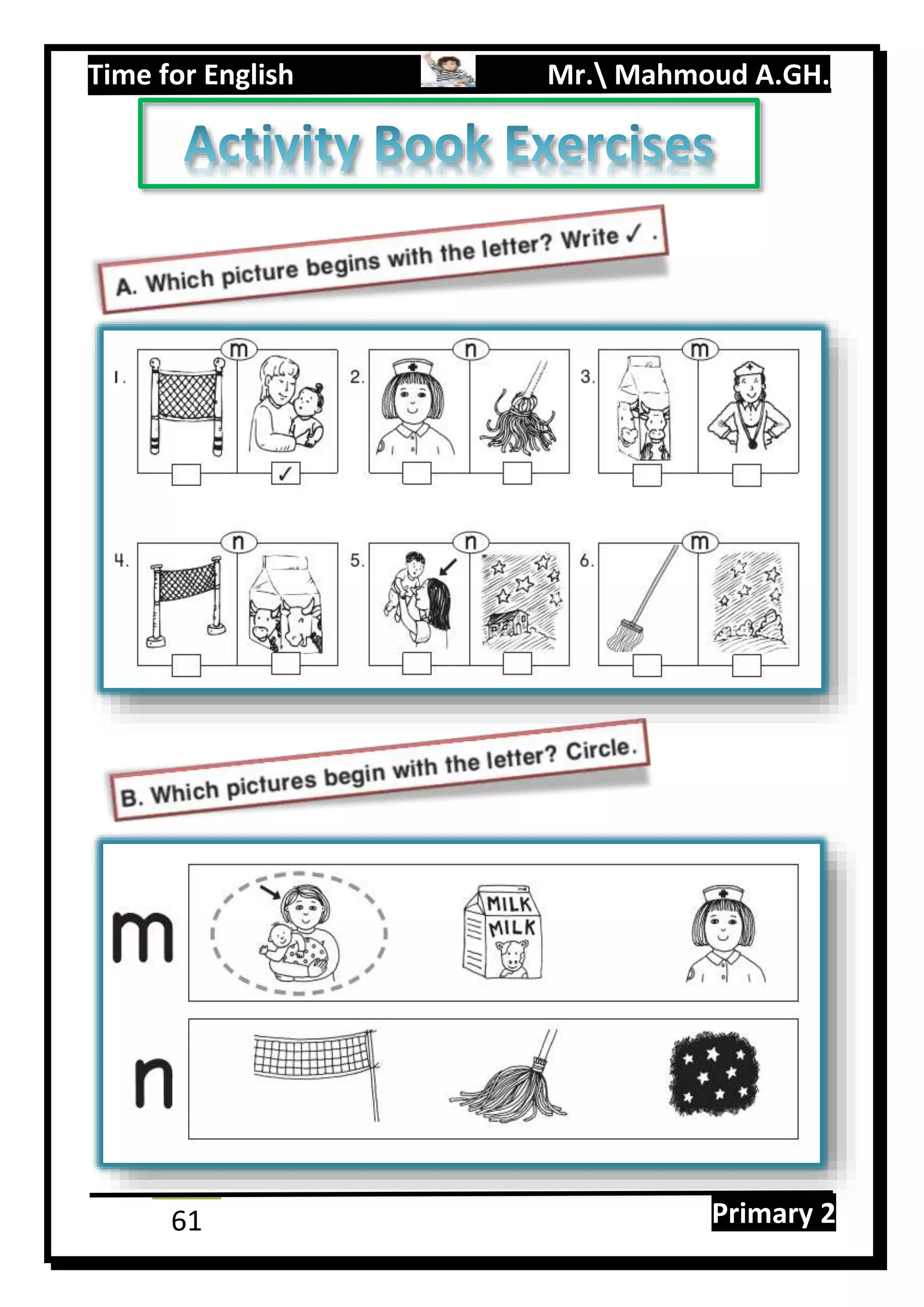 Time for English Mr. Mahmoud A.GH.
Primary 261
 