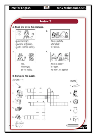 Time for English Mr. Mahmoud A.GH.
Primary 2119
 