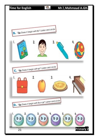 Time for English Mr. Mahmoud A.GH.
Primary 221
 