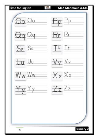 Time for English Mr. Mahmoud A.GH.
Primary 24
 