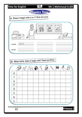 Time for English Mr. Mahmoud A.GH.
Primary 281
 