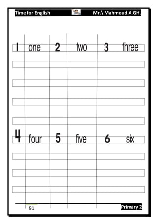 Time for English Mr. Mahmoud A.GH.
Primary 291
 