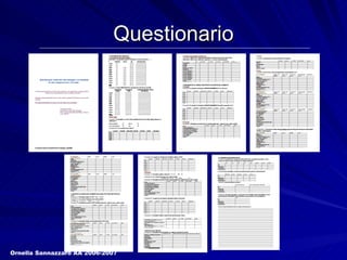 Questionario Ornella Sannazzaro AA 2006-2007 