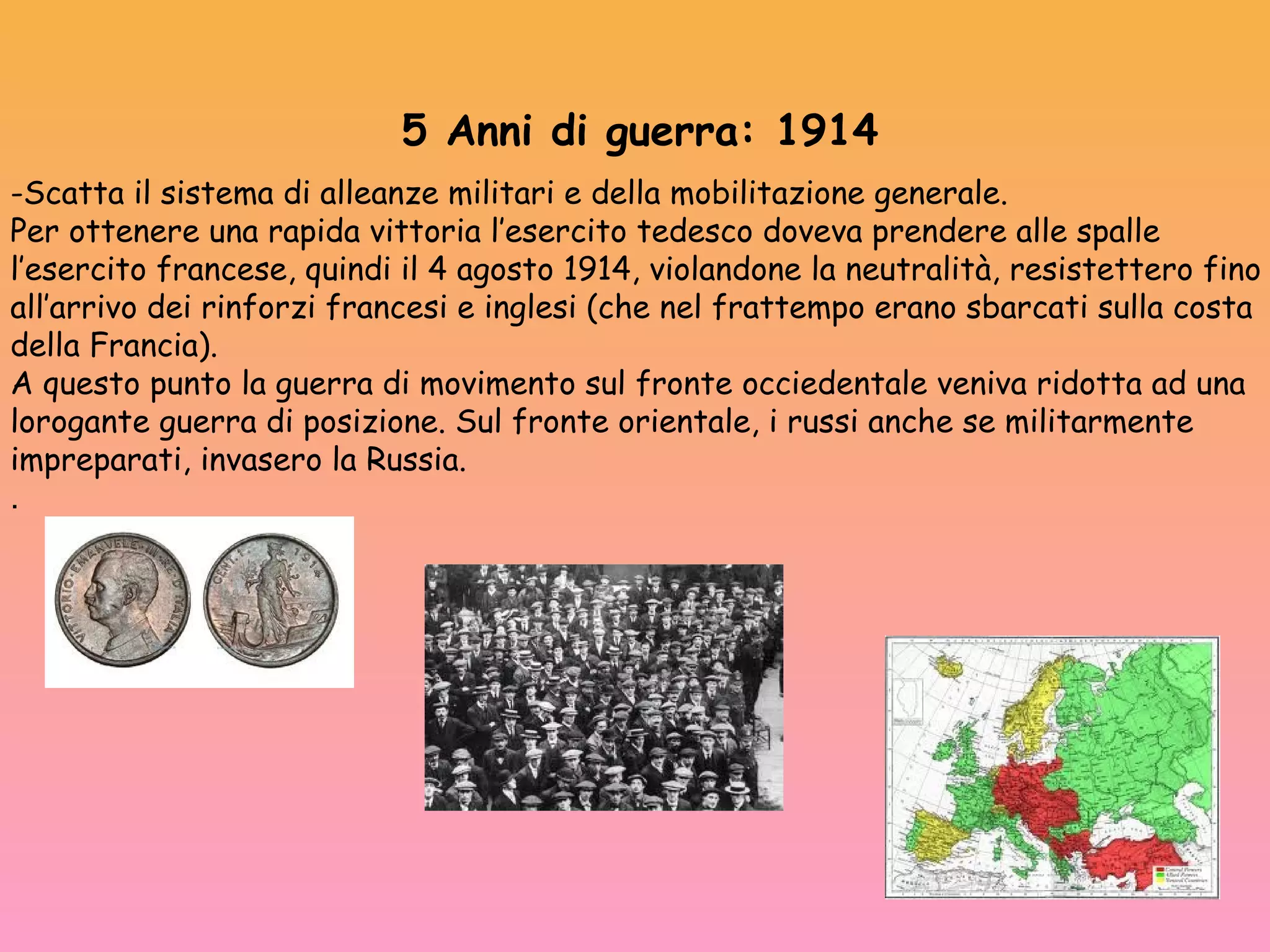 La prima guerra mondiale | PPT