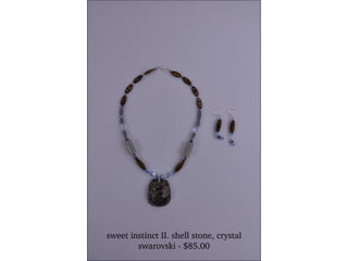 sweet instinct II. shell stone, crystal swarovski - $85.00 
