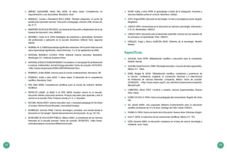 112 113
	 JIMÉNEZ ALEIXANDRE, María Pilar (2010). 10 ideas claves Competencias en
argumentación y uso de pruebas. Barcelona: Graó.
	 MÁRQUEZ, Conxita y Montserrat ROCA (2006). “Plantear preguntas: un punto de
partida para aprender ciencias”. Educación y Pedagogía, volumen XVIII, número 45,
pp. 61-71.
	 MINISTERIO DE EDUCACIÓN (2012). Ley General de Educación y Reglamento de la Ley
General de Educación. Lima: MINEDU.
	 MONEREO, Carlos et al. (1995) Estrategias de enseñanza y aprendizaje, formación
del profesorado y aplicación en la escuela. Bacerlona, Editorial Graó, segunda
edición.
	 MOREIRA, M. A. (2000) Aprendizaje significativo subversivo. III Encuentro Internacional
sobre Aprendizaje Significativo, Lisboa (Peniche), 11 a 15 de septiembre de 2000.
	 NATIONAL RESEARCH COUNCIL (1996). National Science Education Standards.
Washington D.C: National Academy Press.
	 NATIONAL SCIENCE FOUNDATION(2001). Foundations. A monograph for professionals
in science, mathematics, and technology education. Fecha de consulta: 29/10/2013.
<http://www.nsf.gov/pubs/2000/nsf99148/htmstart.htm>.
	 PEDRINACI, Emilio (2008). Ciencias para el mundo contemporáneo. Barcelona: SM.
	 PEDRINACI, Emilio y otros (2012). 11 ideas claves. El desarrollo de la competencia
científica. Barcelona: Graó.
	 PISA 2006 (2008). Competencias científicas para el mundo de mañana. Madrid:
Santillana.
	 PROYECTO LAMAP, LA MAIN À LA PÂTE (2003). Enseñar ciencia en la escuela.
Educación infantil y educación primaria. Proyecto educativo para aprender y vivir la
ciencia en la escuela. París: Proyecto Lamap y P. A. U. Education.
	 ROCARD, Michel (2007). Science education now: a renewed pedagogy for the future
or Europe: Informe Rocard.Bruselas: Comunidad Europea.
	 RODRÍGUEZ, Germán (1998). “Ciencia, tecnología y sociedad: una mirada desde la
Educación en Tecnología”. Revista Iberoamericana de Educación, 18, pp. 107-143.
	 SECRETARÍA DE EDUCACIÓN PÚBLICA, México (2001). La enseñanza de las Ciencias
Naturales en la escuela primaria. Fecha de consulta: 09/08/2013. <http://www.
centrodemaestros.mx/enams/MitoloCiencia.pdf>.
	 SHORT, Kathy; y otros (1999). El aprendizaje a través de la indagación. Docentes y
alumnos diseñan juntos el currículo. Barcelona: Gedisa.
	 SOTO, Ángel (2008). Educación en tecnología. Un reto y una exigencia social. Bogotá:
Magisterio.
	 UNESCO (1991). Innovaciones en la educación en ciencias y tecnología, volúmenes I,
II, III y IV. Montevideo: UNESCO
	 UNESCO (2011). Educación para el desarrollo sostenible. Examen por los expertos de
los procesos y el aprendizaje. París: UNESCO.
	 VÁSQUEZ, Ángel y Marco ALARCÓN (2010). Didáctica de la tecnología. Madrid:
Síntesis.
Específicas:
	 AGUILAR, Tusta (1999). Alfabetización científica y educación para la ciudadanía.
Madrid: Narcea.
	 AUSUBEL David Paul et al. (1983). Psicología educativa. Un punto de vista cognoscitivo.
México D.F.: Trillas.
	 BYBEE, Rodger W. (2010). “Alfabetización científica, ciudadanía y enseñanza de
la Ciencia”. Conferencia magistral, IX Convención Nacional y II Internacional
de Profesores de Ciencias Naturales. Campeche, México. Fecha de consulta:
25/08/2013. <http://www.ampcn.org/01_old_site/htm/convenciones/campeche/
files/p02.pdf>.
	 CARRETERO, Mario (1997). Construir y enseñar ciencias experimentales. Buenos
Aires: Aique.
	 FLÓREZ OCHOA, R. (1994). Hacia una pedagogía del conocimiento. Bogotá: Mc Graw
Hill.
	 GIL, Daniel (2005). Una propuesta didáctica fundamentada para la educación
científica de jóvenes de 15 a 18 años. Santiago de Chile: Orealc-UNESCO.
	 GOWIN, B. (1985). Hacia una teoría de la Educación. Buenos Aires: Ediciones Aragón.
	 Kunh T. (2010). La estructura de las revoluciones científicas. México D.F.: FCE.
	 LEÓN, Eduardo (2001). La educación ciudadana en el área de ciencia, tecnología y
ambiente. Lima: Tarea.
 