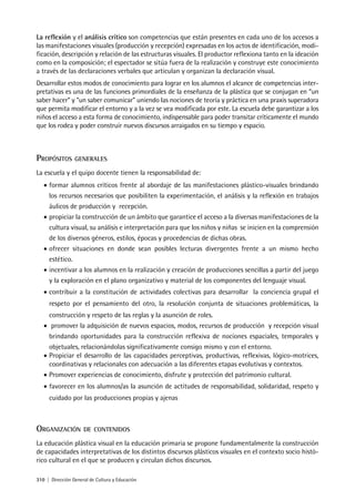 Diseño Curricular para la Educación Primaria (primer ciclo) de la Provincia de Buenos Aires, Argentina