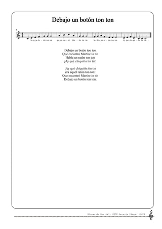 Toñ El Raton Cuaderno 3º Música | PDF
