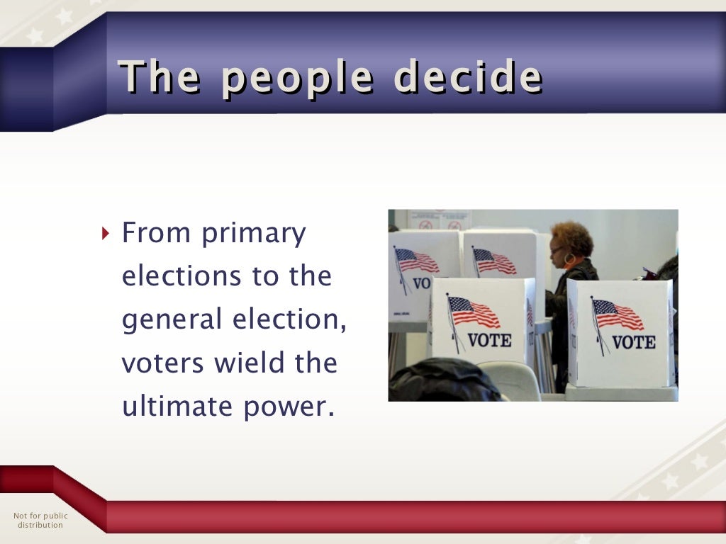 Primary Elections and Political Party Caucuses