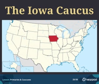 Lesson: Primaries & Caucuses 25/35
 