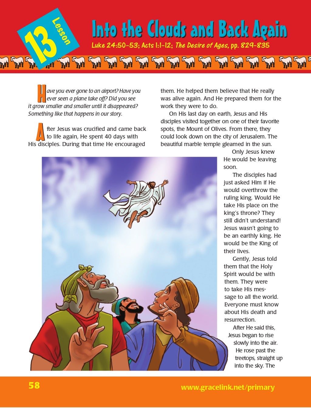Lesson 13 Primary Sabbath School